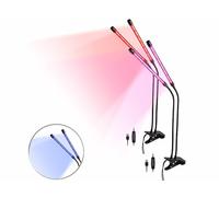 Lunartec 2 lampes de croissance USB avec LED à spectre complet - 2 cols de cygne