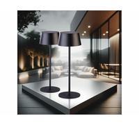 Lunartec 2 lampes de table solaires LED 150 lm - 43 cm