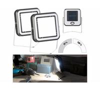 Lunartec : 2 lampes de travail solaires à LED COB 3 W - 150 lm AL-315 G