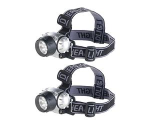 Lunartec 2 lampes frontales à 7 LED 30 lm / 0,3 W et 3 niveaux de luminosité