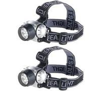 Lunartec 2 lampes frontales à 7 LED 30 lm / 0,3 W et 3 niveaux de luminosité