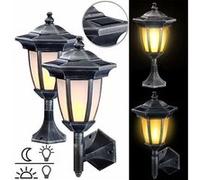 Lunartec : 2 lanternes solaires 24 LED effet flamme G