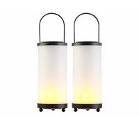 Lunartec 2 lanternes solaires à LED avec 96 LED effet flamme