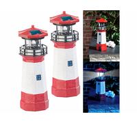 Lunartec 2 phares décoratifs solaires avec LED - 27 cm