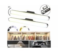 Lunartec 2 réglettes LED 260 lm orientables et rechargeables - 35 cm