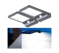 Lunartec 2 spots muraux solaires à LED 350 lm WL-122.solar avec détecteur de mouvement