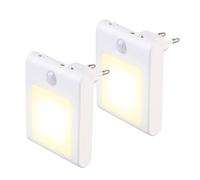 Lunartec 2 veilleuses secteur avec détecteur de mouvement et luminosité réglable