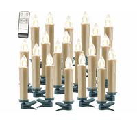 Lunartec 20 bougies LED sans fil XMS-35.r - Doré