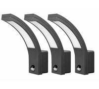 Lunartec : 3 appliques LED d'extérieur 1100 lm avec détecteur de mouvement PIR G