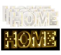 Lunartec 3 miroirs décoratifs lumineux sans fil "HOME" avec fonction minuteur