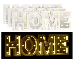 Lunartec 3 miroirs décoratifs lumineux sans fil "HOME" avec fonction minuteur