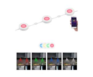 Lunartec 3 spots à LED RVBB encastrables connectés ULA-100