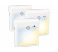 Lunartec 3 veilleuses LED 40 lm sans fil avec capteur de mouvement et de lumière