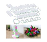 Lunartec 30 guirlandes lumineuses à piles avec 24 micro LED RVB - 1,2 m