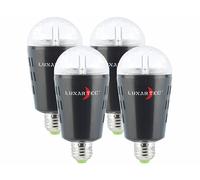 Lunartec 4 ampoules disco à LED E27 - Étoiles scintillantes