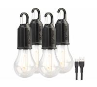 Lunartec 4 ampoules LED 120 lm rechargeables avec batteries