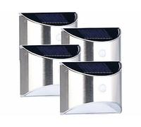 Lunartec 4 appliques murales solaires à LED avec détecteur de mouvement WL-130.solar