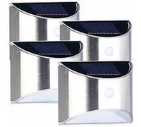 Lunartec Appliques murales solaires à LED WL-130.solar avec détecteur de mouvement – lot de 4