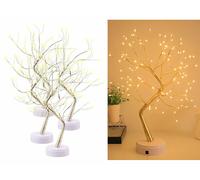 Lunartec 4 arbres lumineux LED 53 cm à piles / USB