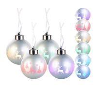 Lunartec 4 Boules de Noël à LED couleur changeante
