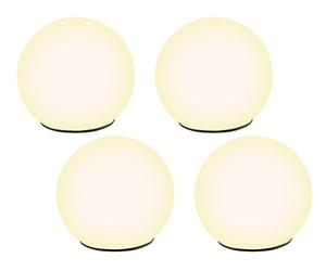 Lunartec 4 boules lumineuses à LED solaires Ø 9 cm