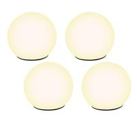 Lunartec 4 boules lumineuses à LED solaires Ø 9 cm