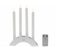 Lunartec 4 cierges LED effet flamme rechargeables télécommandés