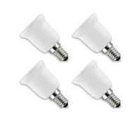 Lunartec 4 convertisseurs de Douilles - Culot E14 vers Ampoule E27