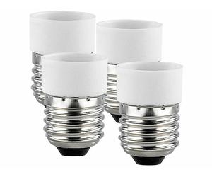 Lunartec 4 convertisseurs de douilles - Culot E27 vers ampoule E14