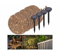 Lunartec 4 cordes lumineuses solaires 60 LED - 2 m