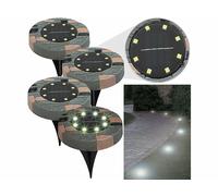 Lunartec 4 lampes de sol solaires à LED