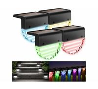 Lunartec 4 lampes solaires d'extérieur à LED RVBB