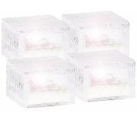 Lunartec 4 pavés lumineux à LED solaires - Grand format