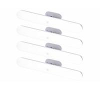 Lunartec 4 réglettes LED 120 lm orientables sans fil avec capteur de mouvement