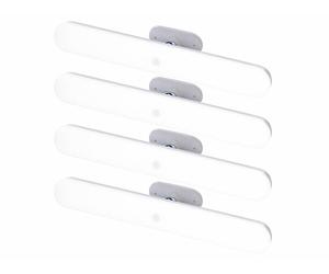 Lunartec 4 réglettes LED 120 lm orientables sans fil avec capteur de mouvement