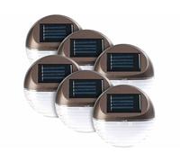 Lunartec 6 lampes à LED solaires pour clôture & escaliers