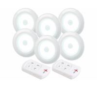 Lunartec 6 spots à LED COB 120 lm avec télécommande et minuterie UBL-16.w