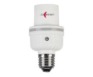 Lunartec Adaptateur pour culot d'ampoule E27 sur E27 avec détecteur de luminosité et de son