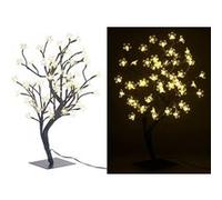 Lunartec Arbre lumineux 45 cm – 64 fleurs à LED