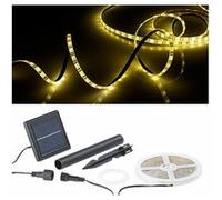 : Bande à LED solaire 180 LED 3 m - Blanc chaud