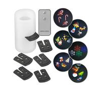 Lunartec Bougie à LED avec projection de motifs de Noël