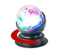 Lunartec Boule disco rotative à 360° avec effets lumineux LED RVB 3 W