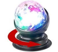 Lunartec Boule disco rotative à 360° avec effets lumineux LED RVB 3 W