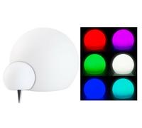 Lunartec Boule lumineuse à LED solaire télécommandée RVBB / 60 lm / IP67 / Ø 30 cm