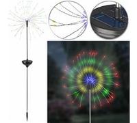 Lunartec : Décoration lumineuse solaire à effet feu d'artifice - 120 LED - Couleurs G