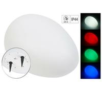 Galet lumineux solaire à LED RVBB télécommandé [Lunartec]