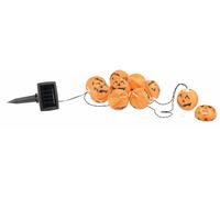 Lunartec Guirlande à LED avec 10 lampions citrouilles d'halloween - Solaire