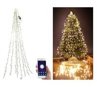 Lunartec Guirlande connectée pour sapin de Noël avec 8 fils et 320 LED