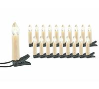 Lunartec Guirlande imitation bougie - 20 lampes LED