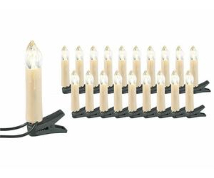 Lunartec Guirlande imitation bougie - 20 lampes LED